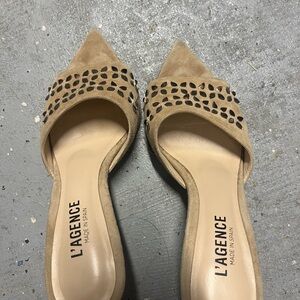 L'AGENCE suede Women's heels